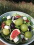 Salade met druiven
